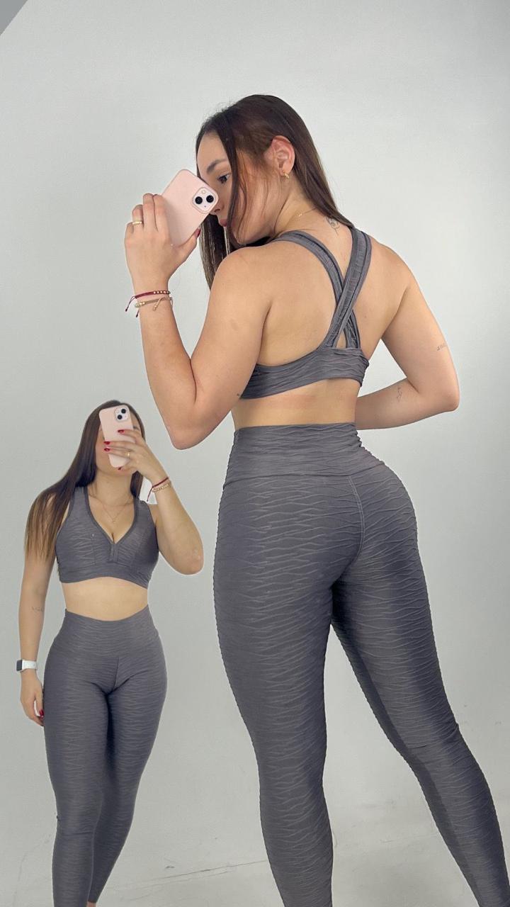 Set de legging texturizado