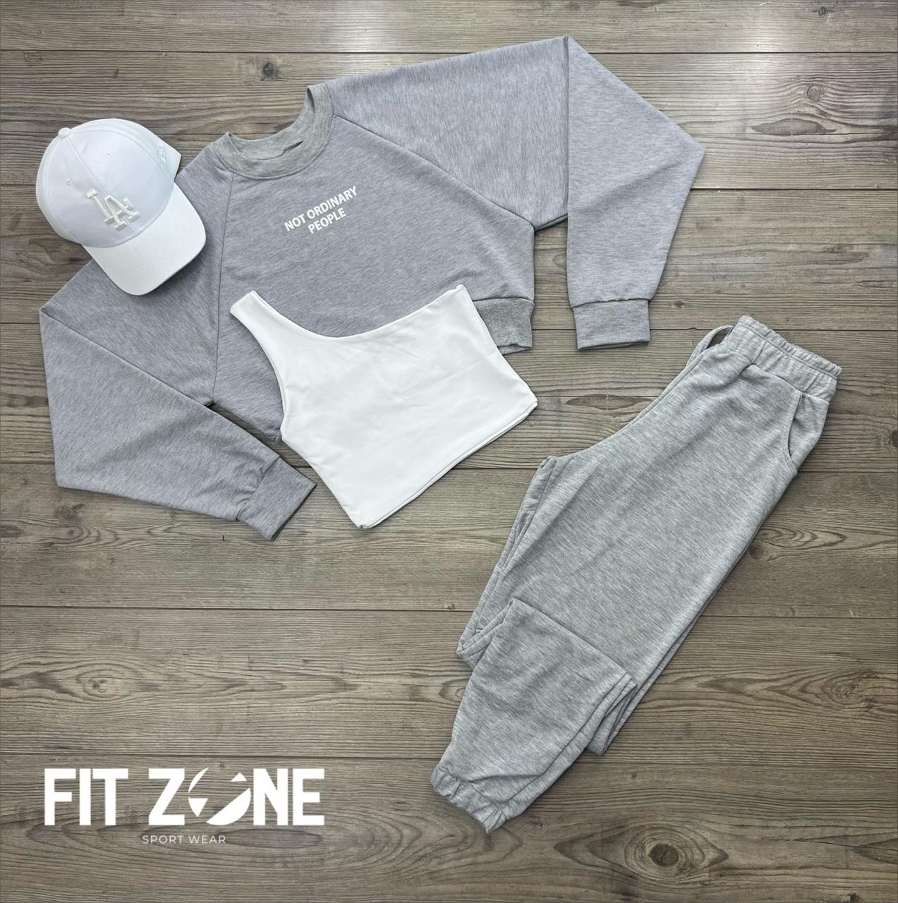 TOTAL LOOK CROP+JOGGER+ BUZO DE ALGODÓN