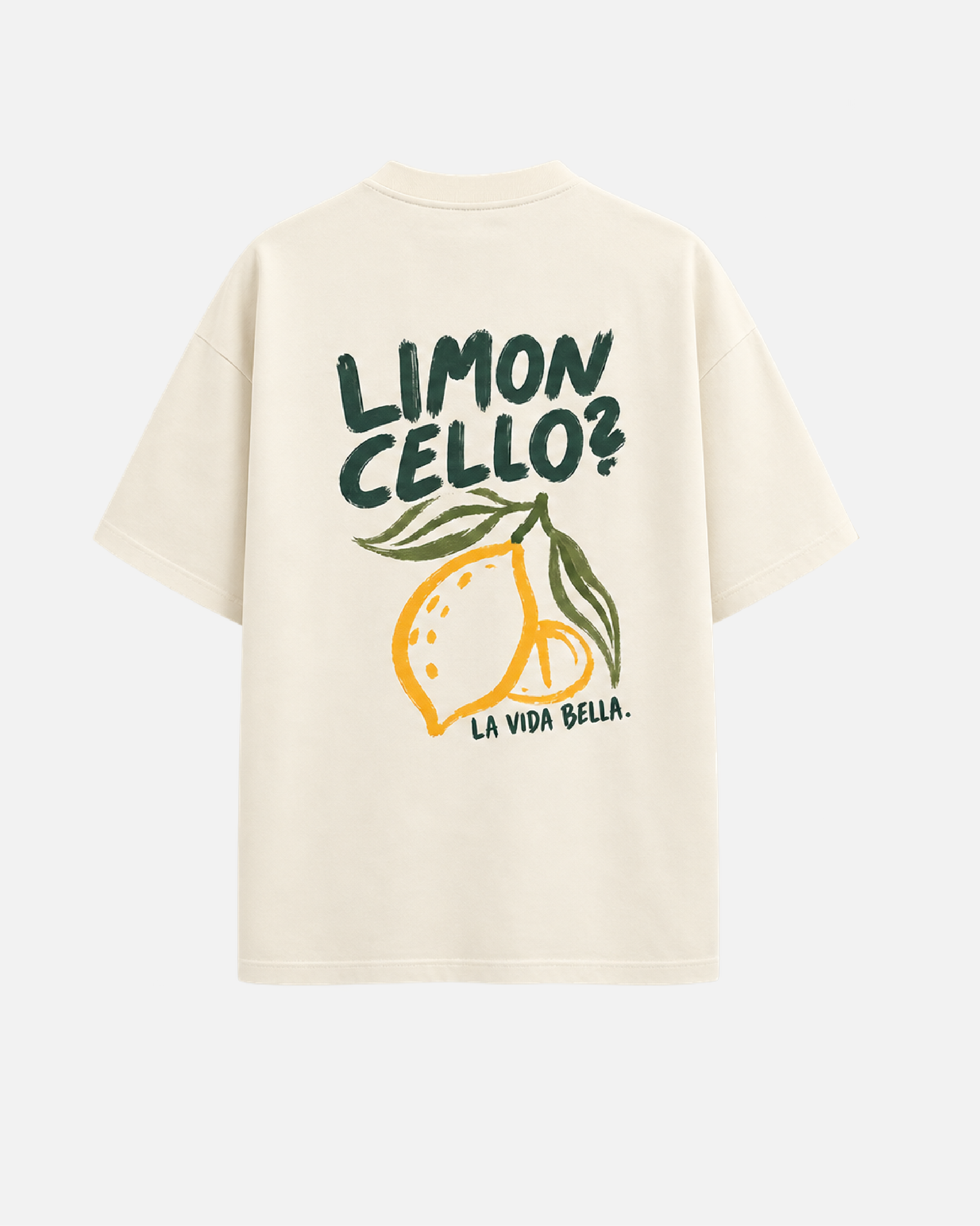 Mujer con camiseta oversize Limoncello de Fit Zone, vista frontal