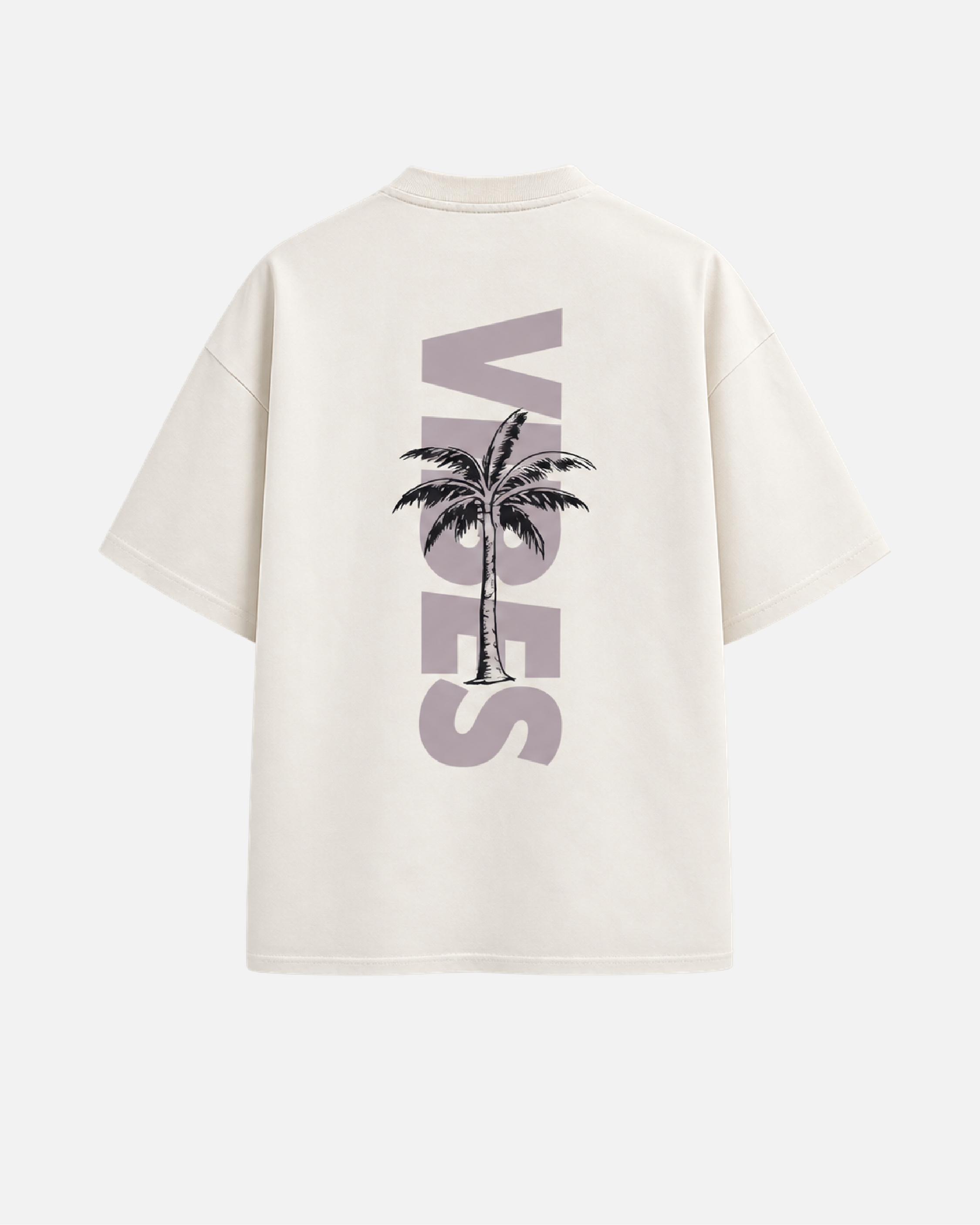 Mujer con camiseta oversize Vibes de Fit Zone, vista frontal
