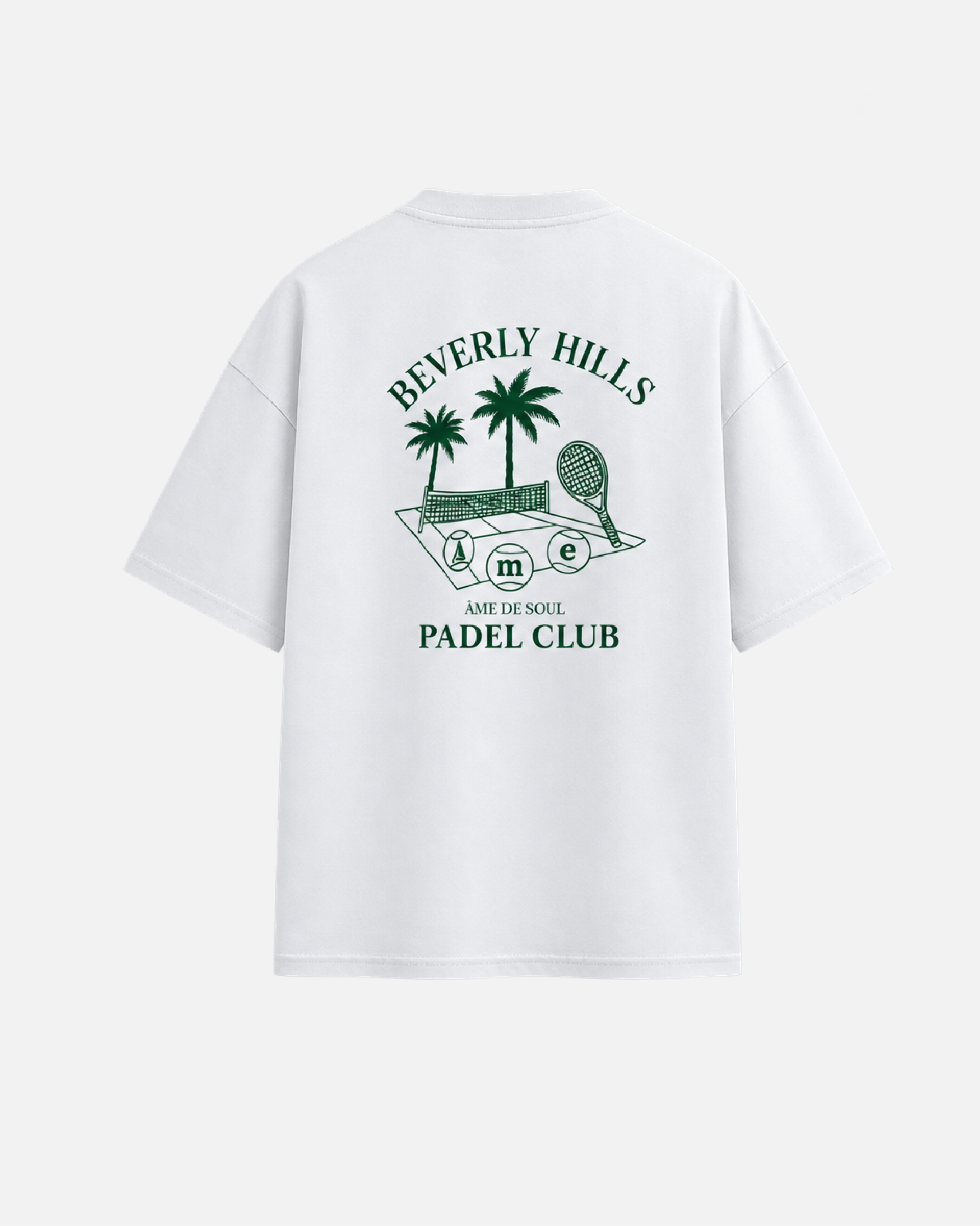 Mujer con camiseta oversize Beverly Hills de Fit Zone, vista frontal