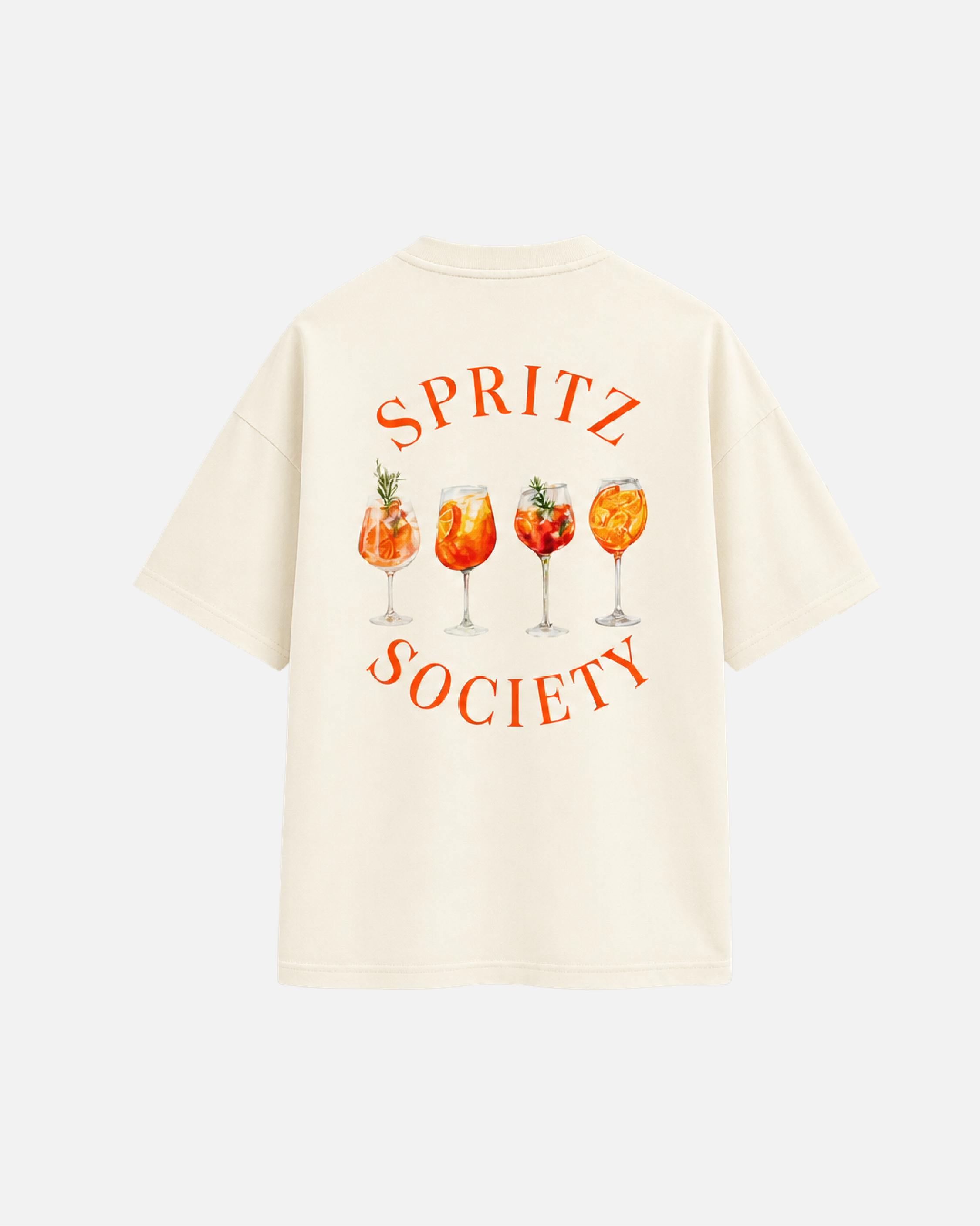 Mujer con camiseta oversize Spritz de Fit Zone, vista frontal