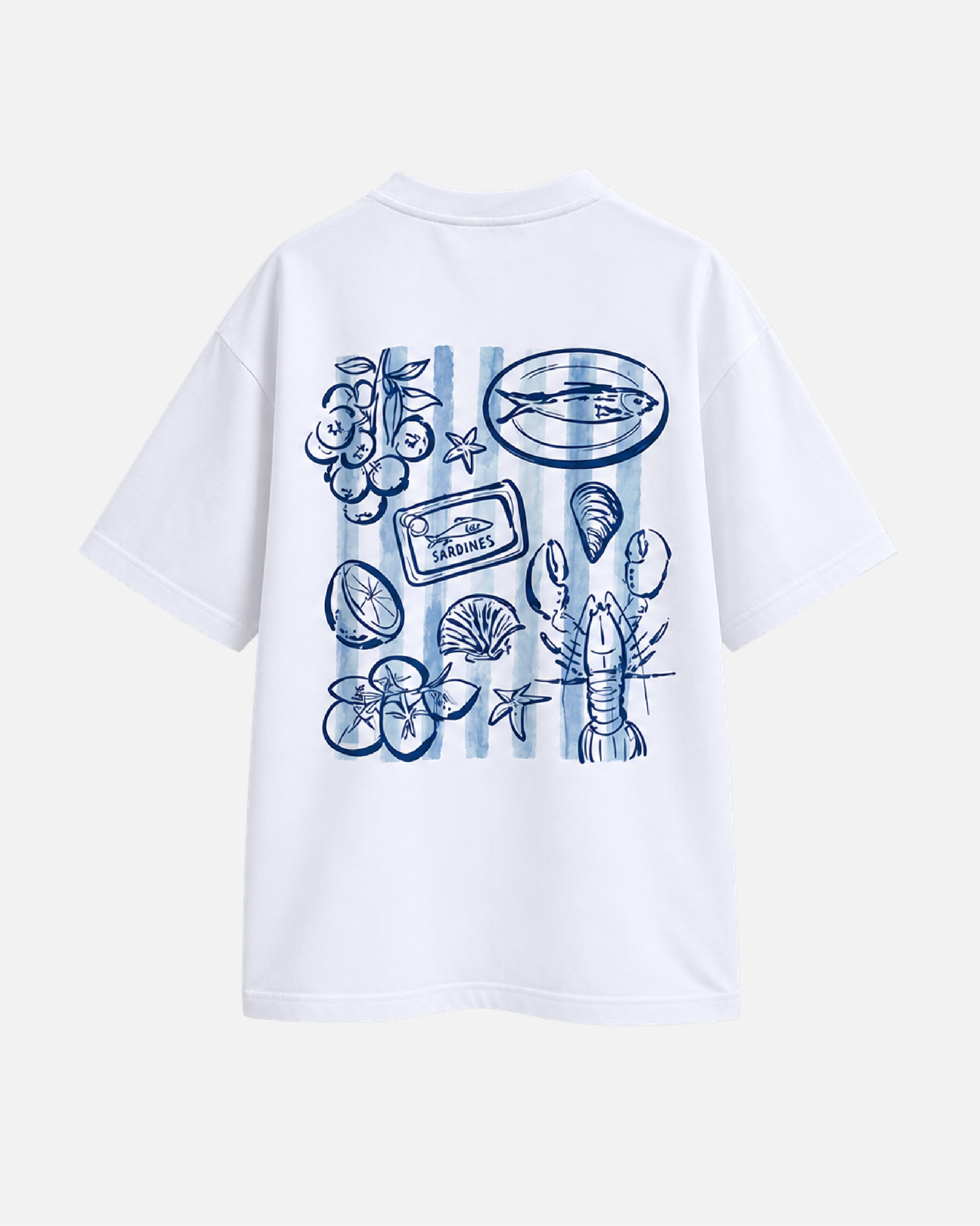 Mujer con camiseta oversize La Dolce Vita de Fit Zone, vista frontal