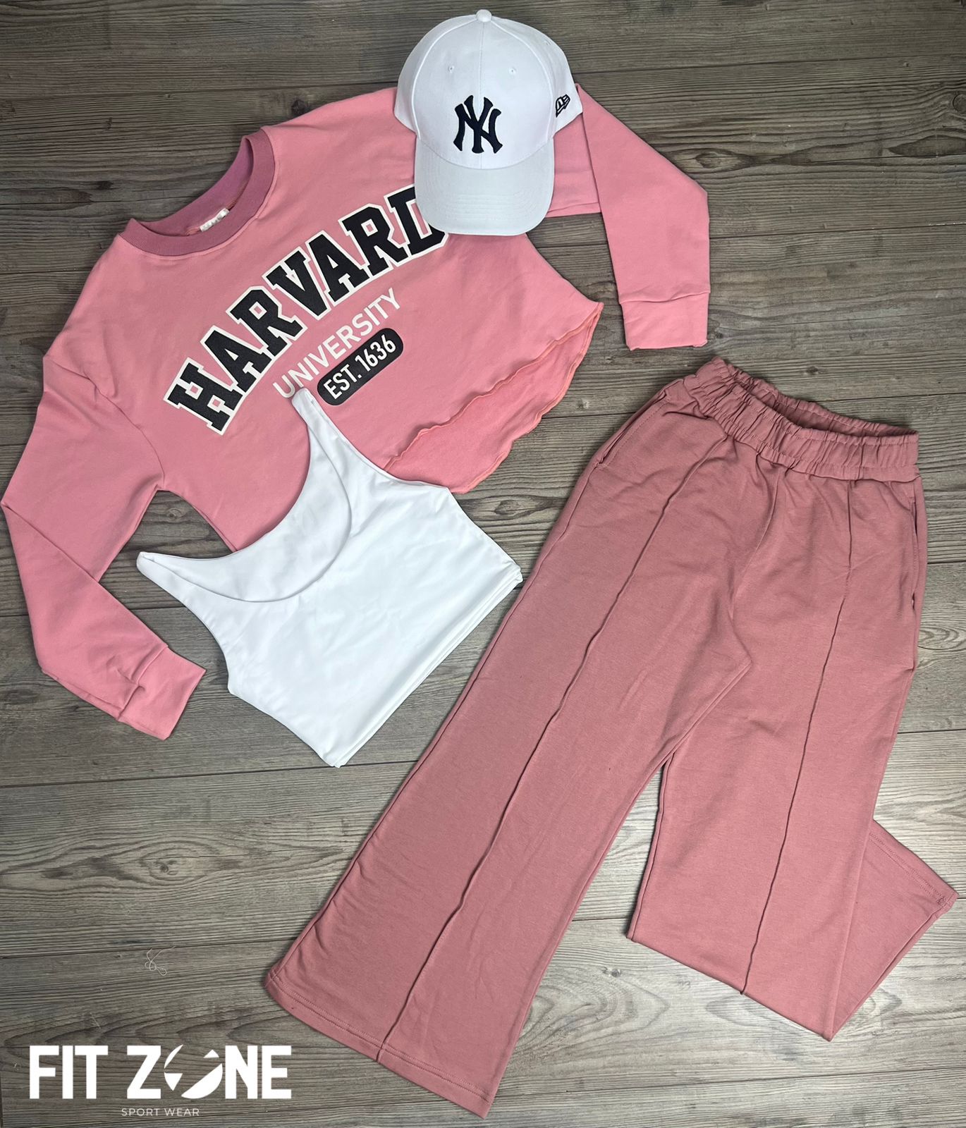 TOTAL LOOK CROP TOP+BUZO+JOGGER
