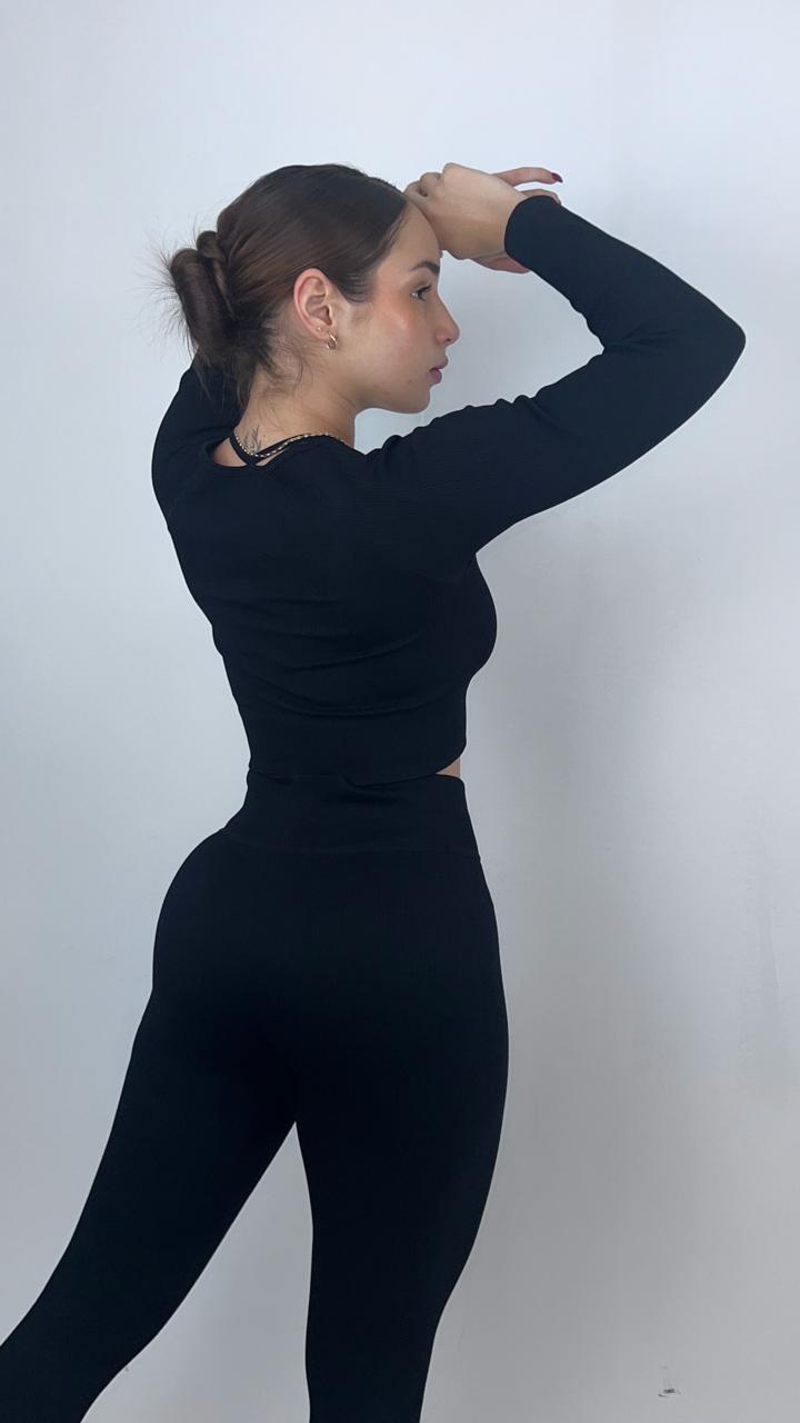 Leggin acanalado